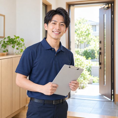 笑顔の自社スタッフ
